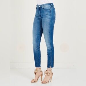 NWT Mother The Vamp Fray Jean in wash Crack the Whip